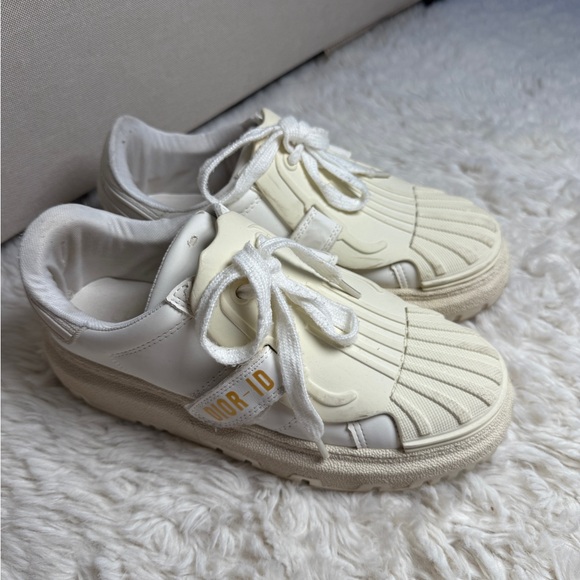 Dior Kids Cream and White Sneakers - Picture 1 of 8